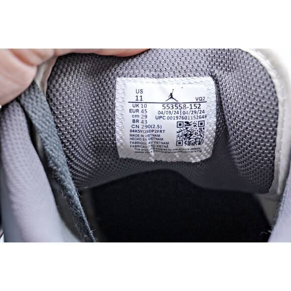 Air Jordan 1 Low 'Iron Grey' Men's Size 11 553558-152 Sneaker Low - Picture 10 of 10